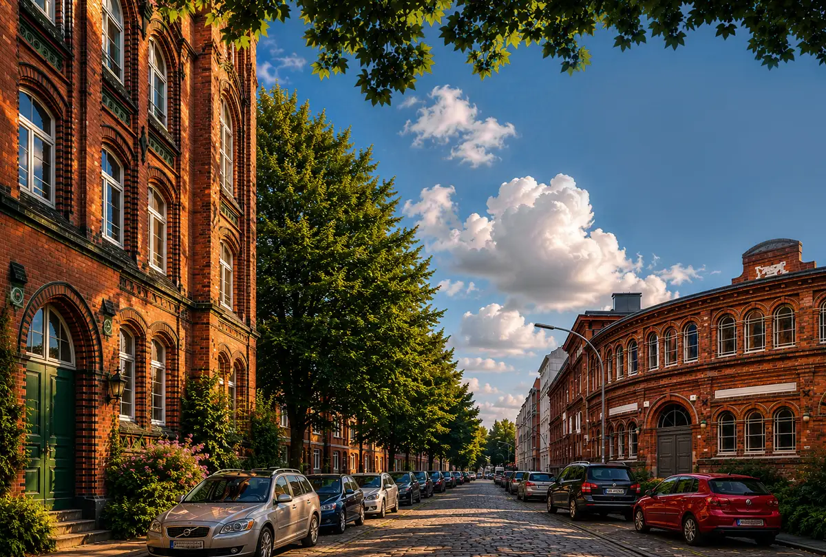 Die Thedestraße in Hamburg-Altona - Heimat des Artrium